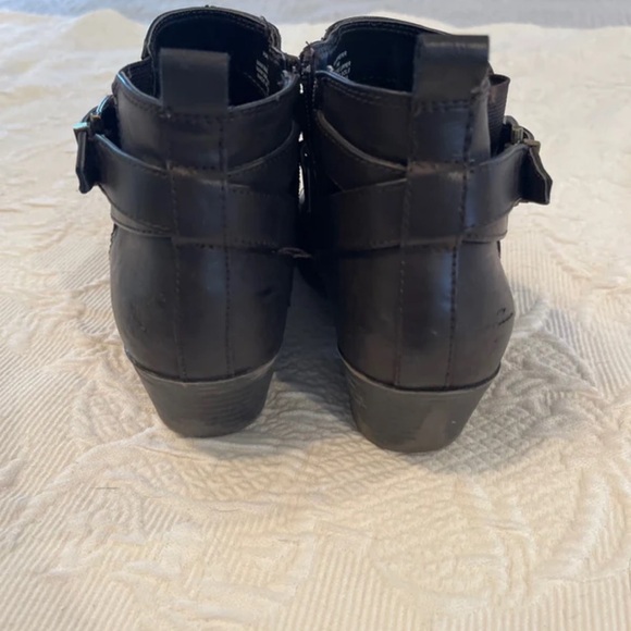 Style & Co. Black Ankle Booties with Buckle Strap - Picture 4 of 6